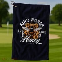 Kind Words Are Like Honey Bible Verse Christian Prayer Golf Towel thumb 1
