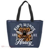 Kind Words Are Like Honey Bible Verse Christian Prayer Tote Bag thumb 0