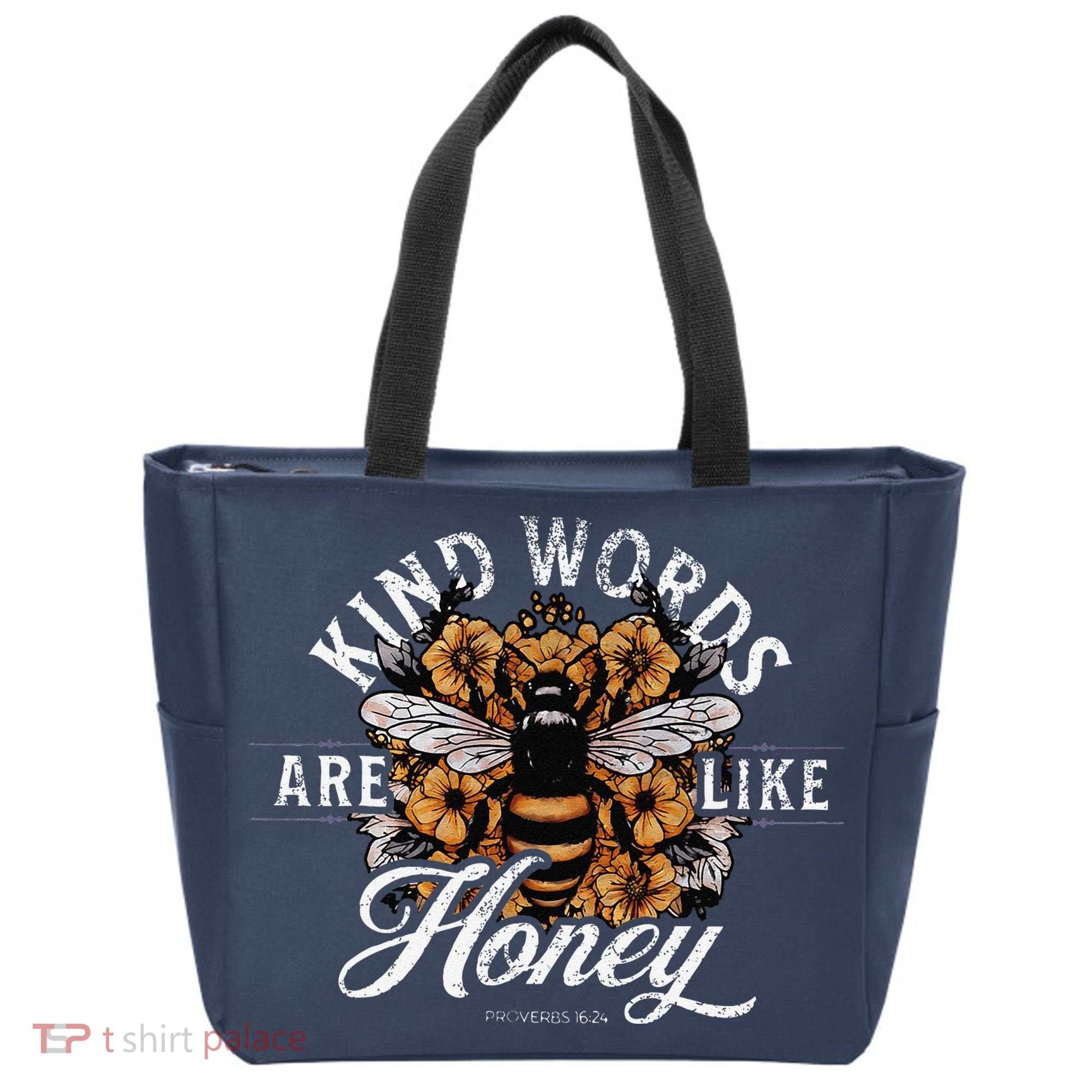 Kind Words Are Like Honey Bible Verse Christian Prayer Tote Bag