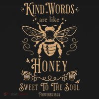 Kind Words Are Like Honey Bible Verse Christian Prayer Sweatshirt thumb 3