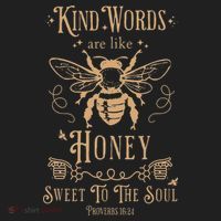 Kind Words Are Like Honey Bible Verse Christian Prayer Hat thumb 2