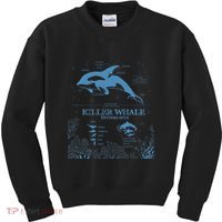 Killer Whale Anatomy Marine Biologist Animal Knowledge Fish Kids Sweatshirt thumb 0