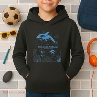 Killer Whale Anatomy Marine Biologist Animal Knowledge Fish Kids Hoodie thumb 2