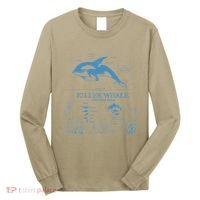 Killer Whale Anatomy Marine Biologist Animal Knowledge Fish Long Sleeve Shirt thumb 0