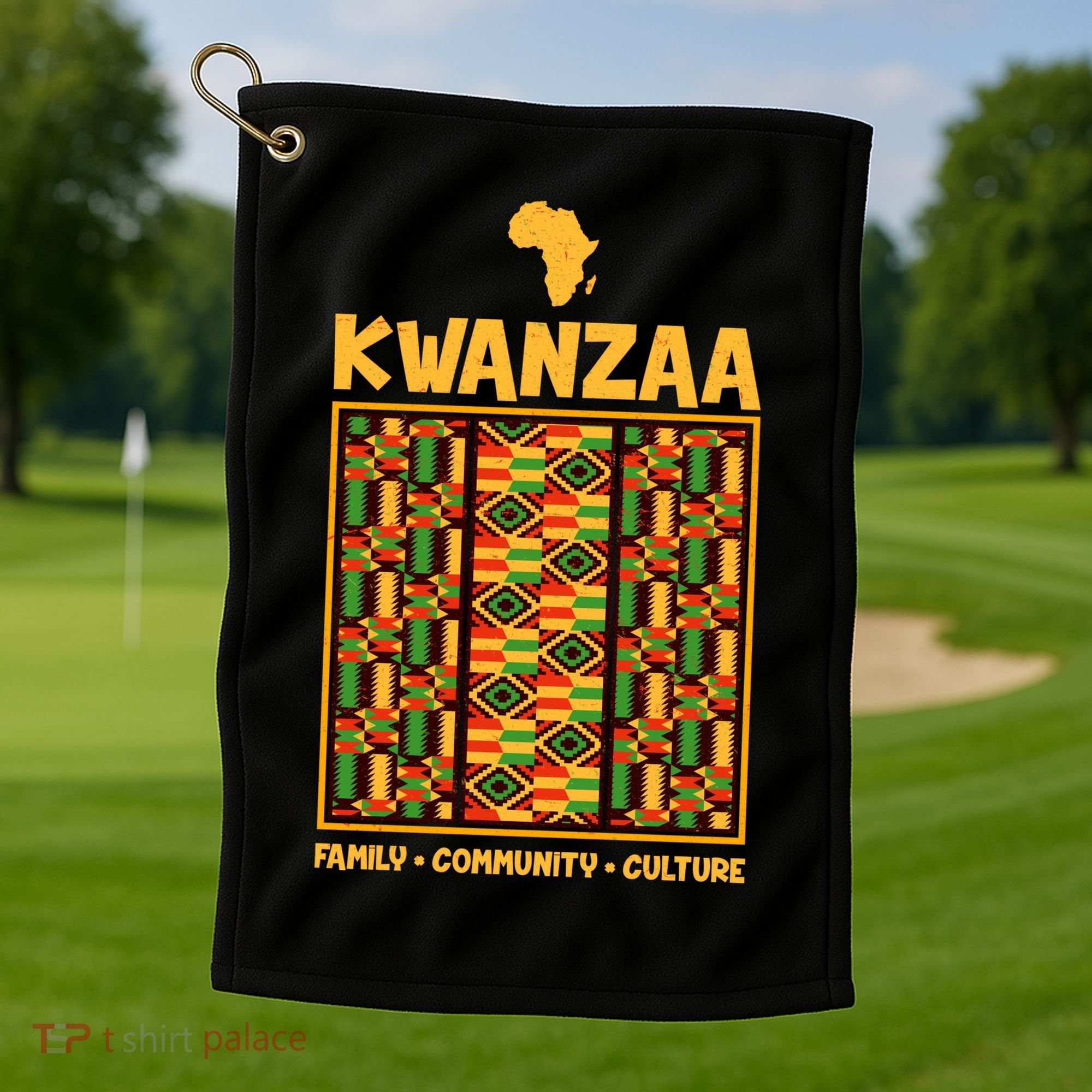 Kwanzaa Family Community Culture Golf Towel