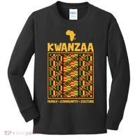 Kwanzaa Family Community Culture Kids Long Sleeve Shirt thumb 0