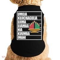 Kwanzaa Holiday Principles Kinara Candles Doggie Tank thumb 0