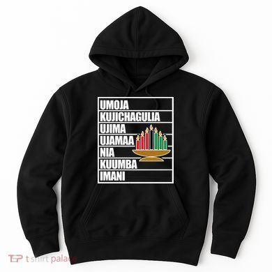 Kwanzaa Holiday Principles Kinara Candles Hoodie