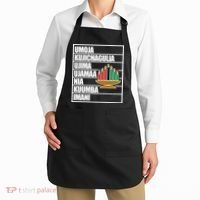 Kwanzaa Holiday Principles Kinara Candles Apron thumb 2