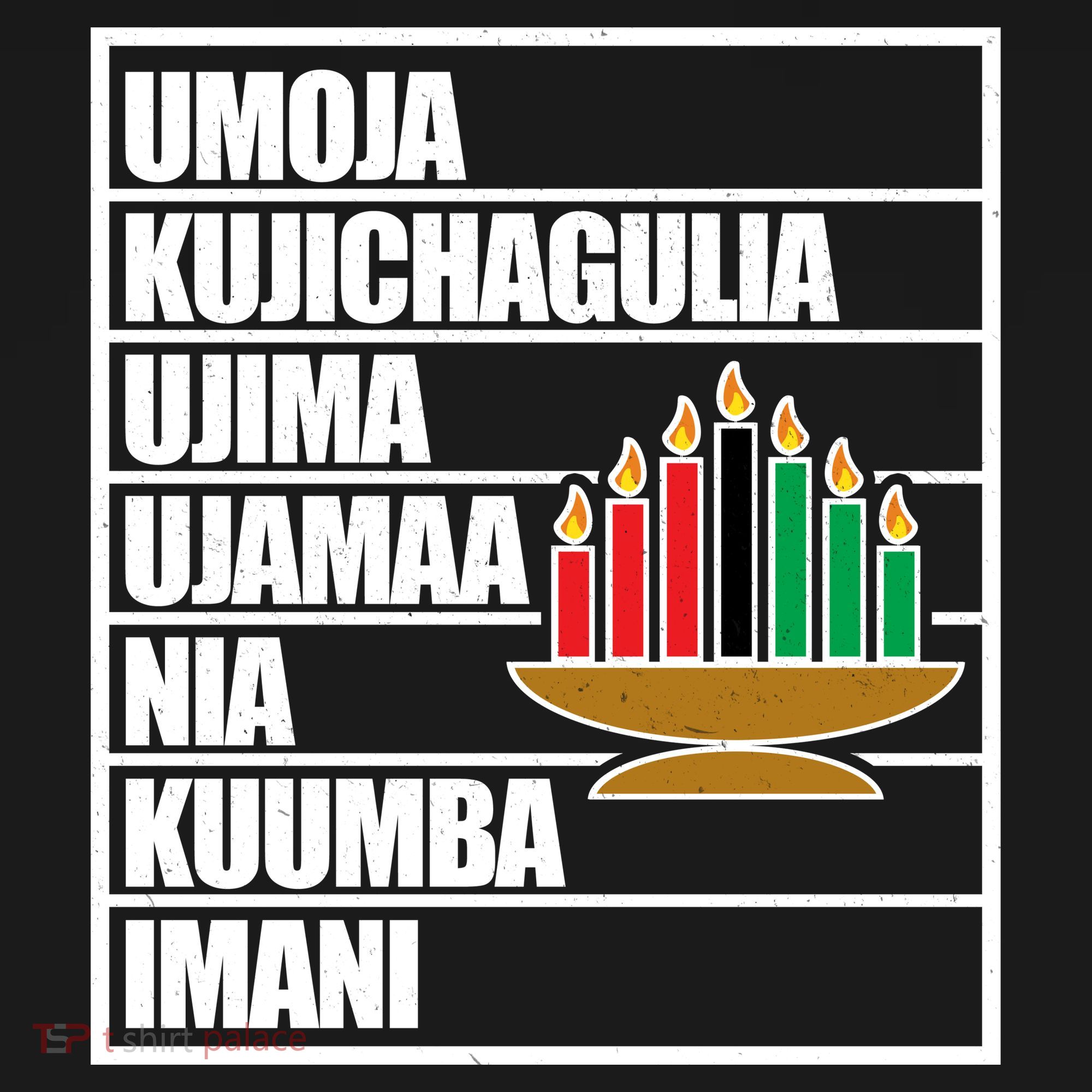 Kwanzaa Holiday Principles Kinara Candles Sweatshirt