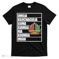 Kwanzaa Holiday Principles Kinara Candles T-Shirt thumb 0