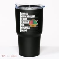 Kwanzaa Holiday Principles Kinara Candles Tumbler thumb 0