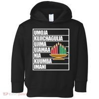 Kwanzaa Holiday Principles Kinara Candles Toddler Hoodie thumb 0