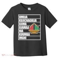 Kwanzaa Holiday Principles Kinara Candles Toddler T-Shirt thumb 0