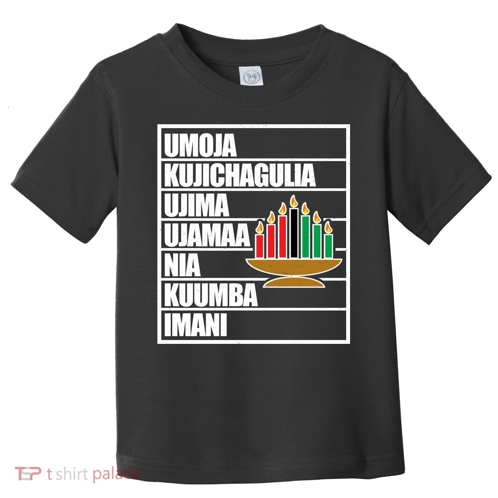 Kwanzaa Holiday Principles Kinara Candles Toddler T-Shirt