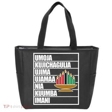 Kwanzaa Holiday Principles Kinara Candles Tote Bag