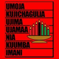 Kwanzaa Holiday Principles Kinara Candles Santa Hat thumb 1