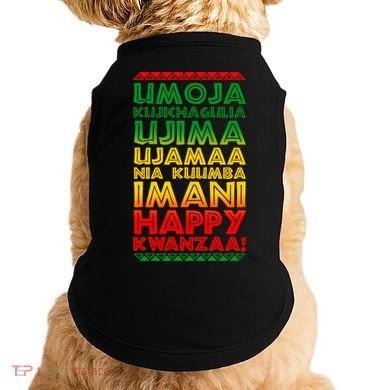 Kwanzaa Holiday Principles Traditional Colors Doggie Tank
