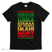 Kwanzaa Holiday Principles Traditional Colors T-Shirt thumb 0