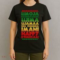 Kwanzaa Holiday Principles Traditional Colors T-Shirt thumb 4