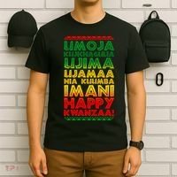 Kwanzaa Holiday Principles Traditional Colors T-Shirt thumb 6