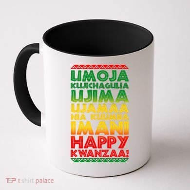 Kwanzaa Holiday Principles Traditional Colors Coffee Mug