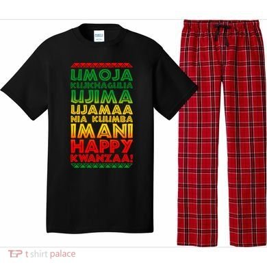 Kwanzaa Holiday Principles Traditional Colors Pajama Set
