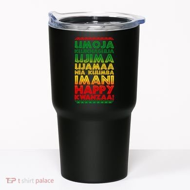 Kwanzaa Holiday Principles Traditional Colors Tumbler