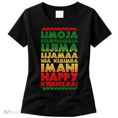 Kwanzaa Holiday Principles Traditional Colors Women's T-Shirt