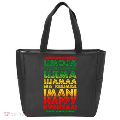 Kwanzaa Holiday Principles Traditional Colors Tote Bag