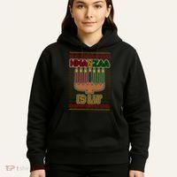 Kwanzaa is Lit Kinara Candles Ugly Kwanzaa Sweater Hoodie thumb 5