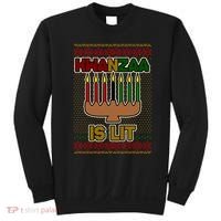 Kwanzaa is Lit Kinara Candles Ugly Kwanzaa Sweater Sweatshirt thumb 0