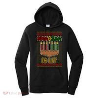 Kwanzaa is Lit Kinara Candles Ugly Kwanzaa Sweater Women's Hoodie thumb 0