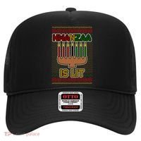 Kwanzaa is Lit Kinara Candles Ugly Kwanzaa Sweater Hat thumb 0