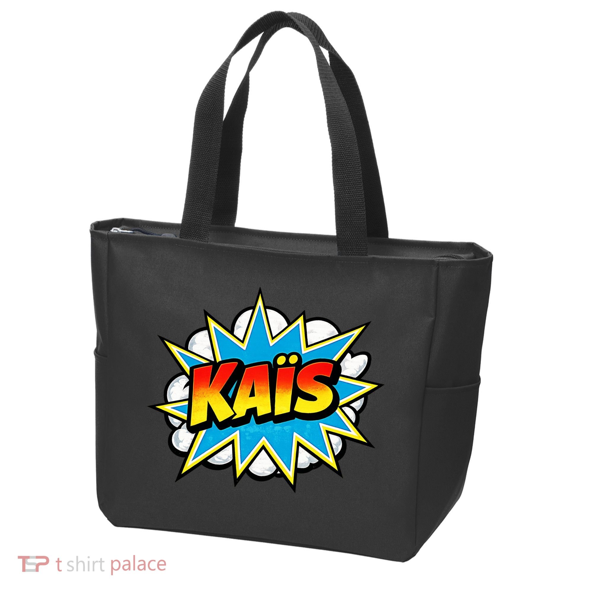 Kais Warmly Comic Name Retro Tote Bag