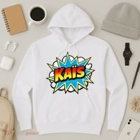 Kais Warmly Comic Name Retro Hoodie thumb 3