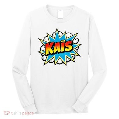 Kais Warmly Comic Name Retro Long Sleeve Shirt