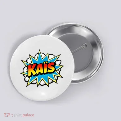 Kais Warmly Comic Name Retro Button