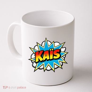 Kais Warmly Comic Name Retro Coffee Mug