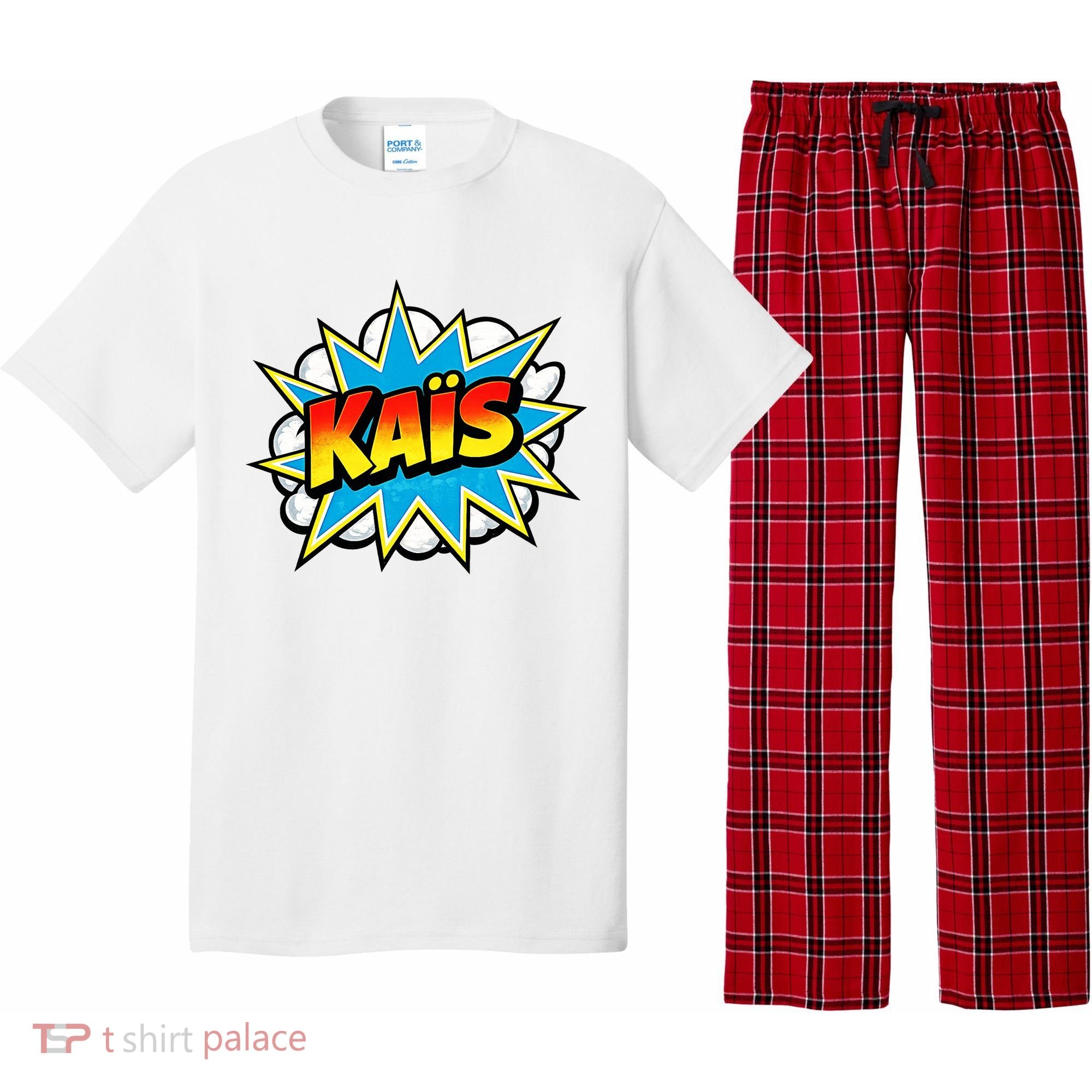 Kais Warmly Comic Name Retro Pajama Set