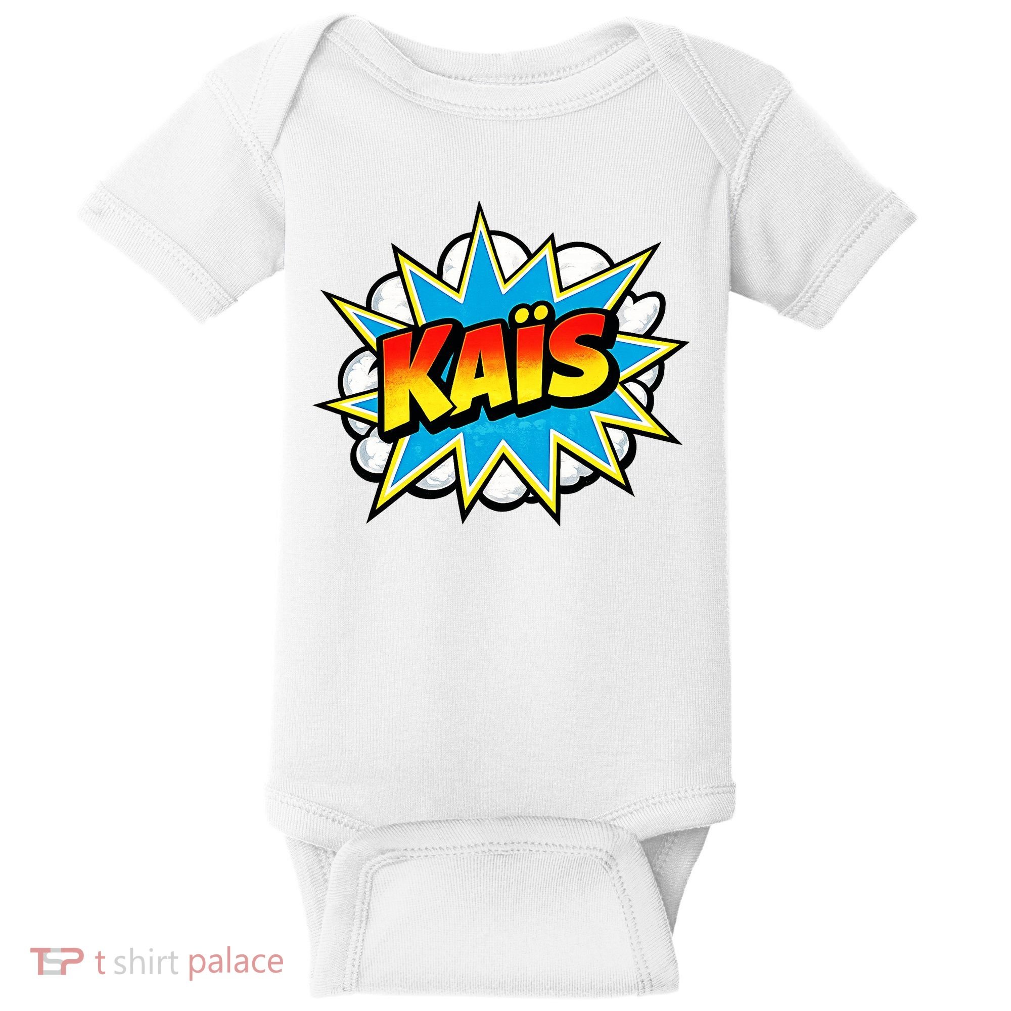 Kais Warmly Comic Name Retro Baby Bodysuit
