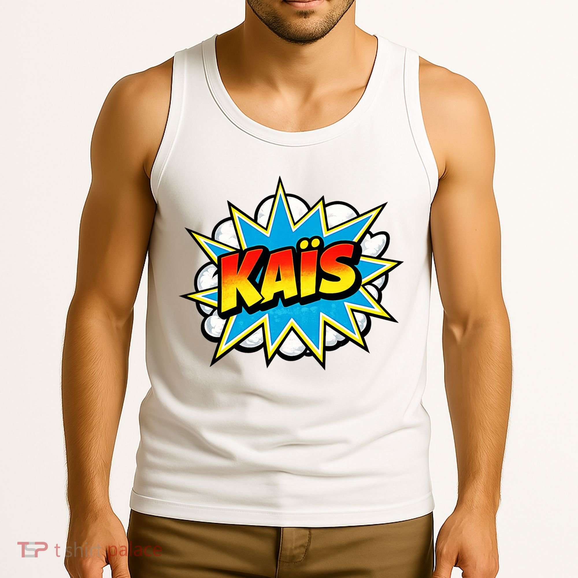 Kais Warmly Comic Name Retro Tank Top