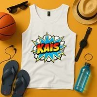 Kais Warmly Comic Name Retro Tank Top thumb 4