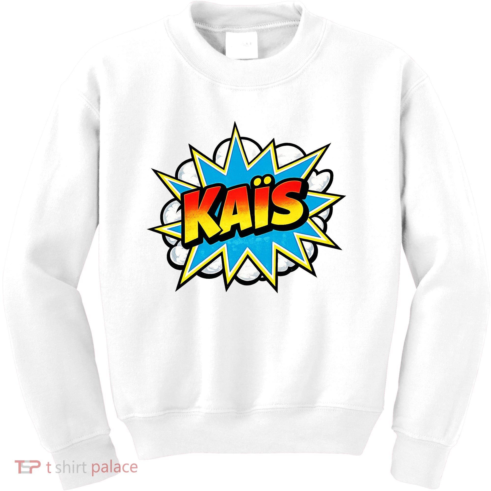 Kais Warmly Comic Name Retro Kids Sweatshirt
