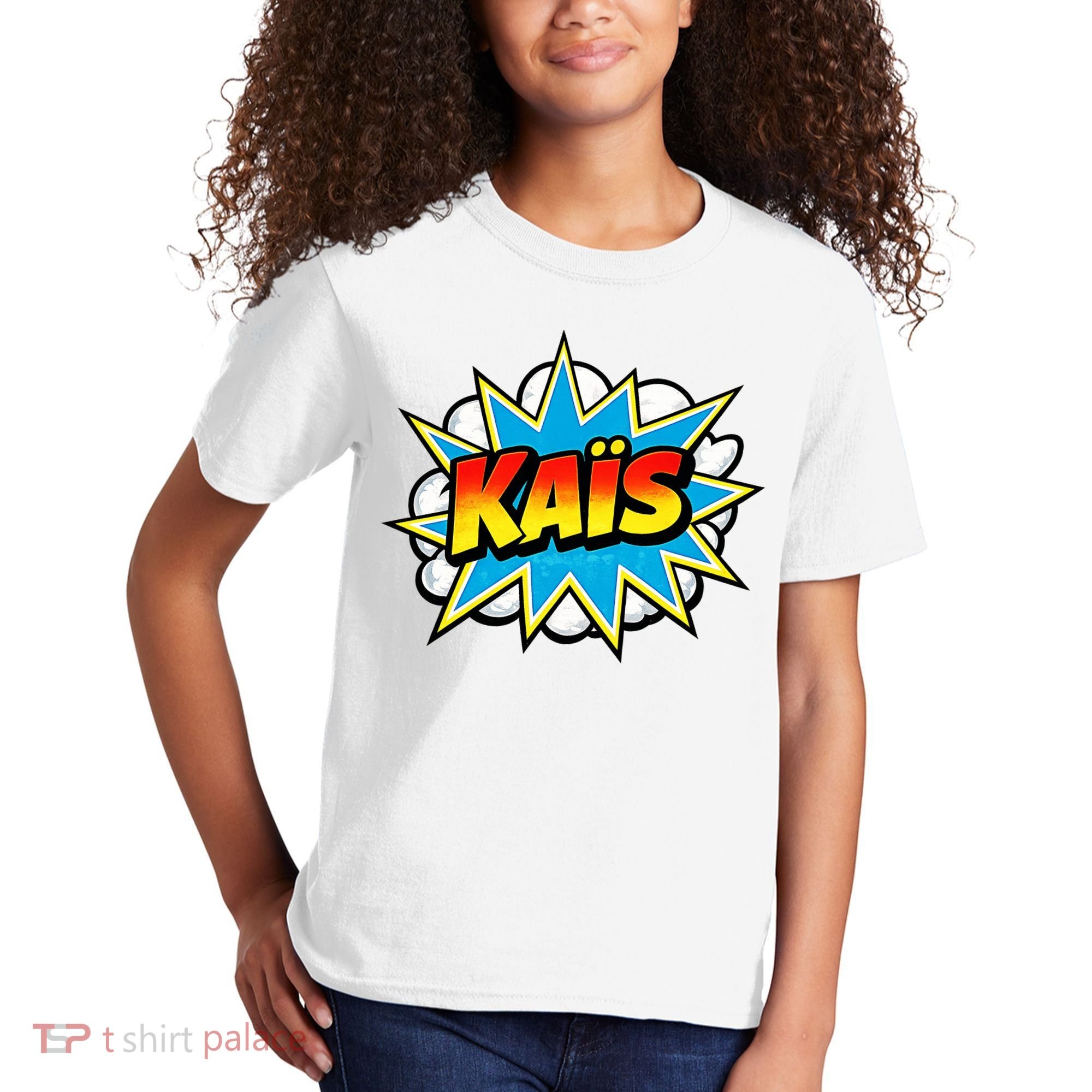 Kais Warmly Comic Name Retro Kids T-Shirt