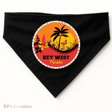 Key West Circular Logo USA-Made Doggie Bandana