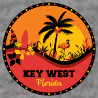 Key West Circular Logo Doggie Tank thumb 3