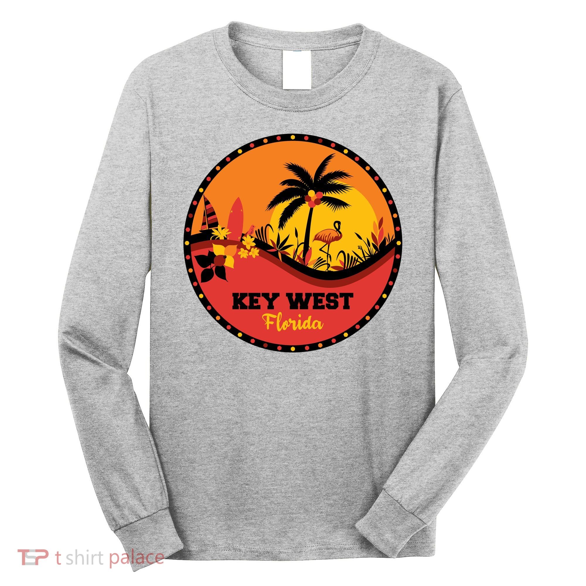 Key West Circular Logo Long Sleeve Shirt