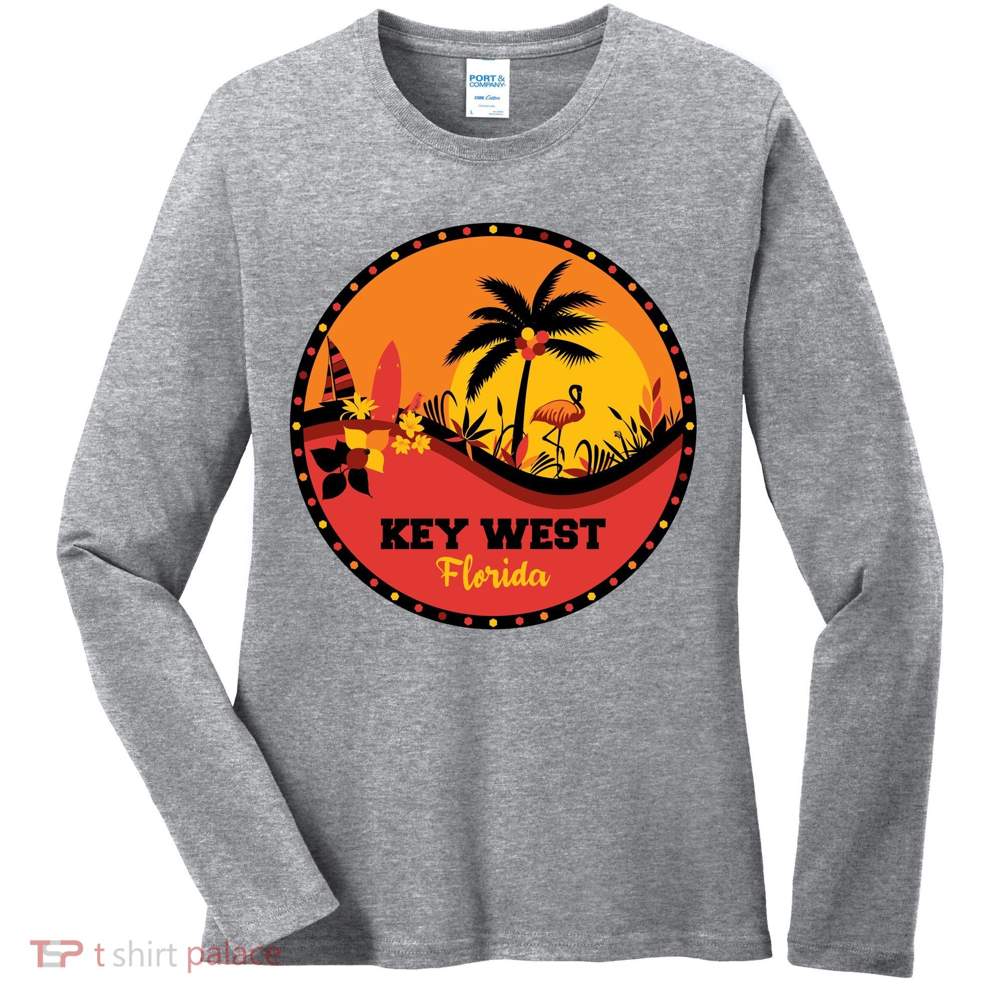 Key West Circular Logo Women's Long Sleeve Shirt