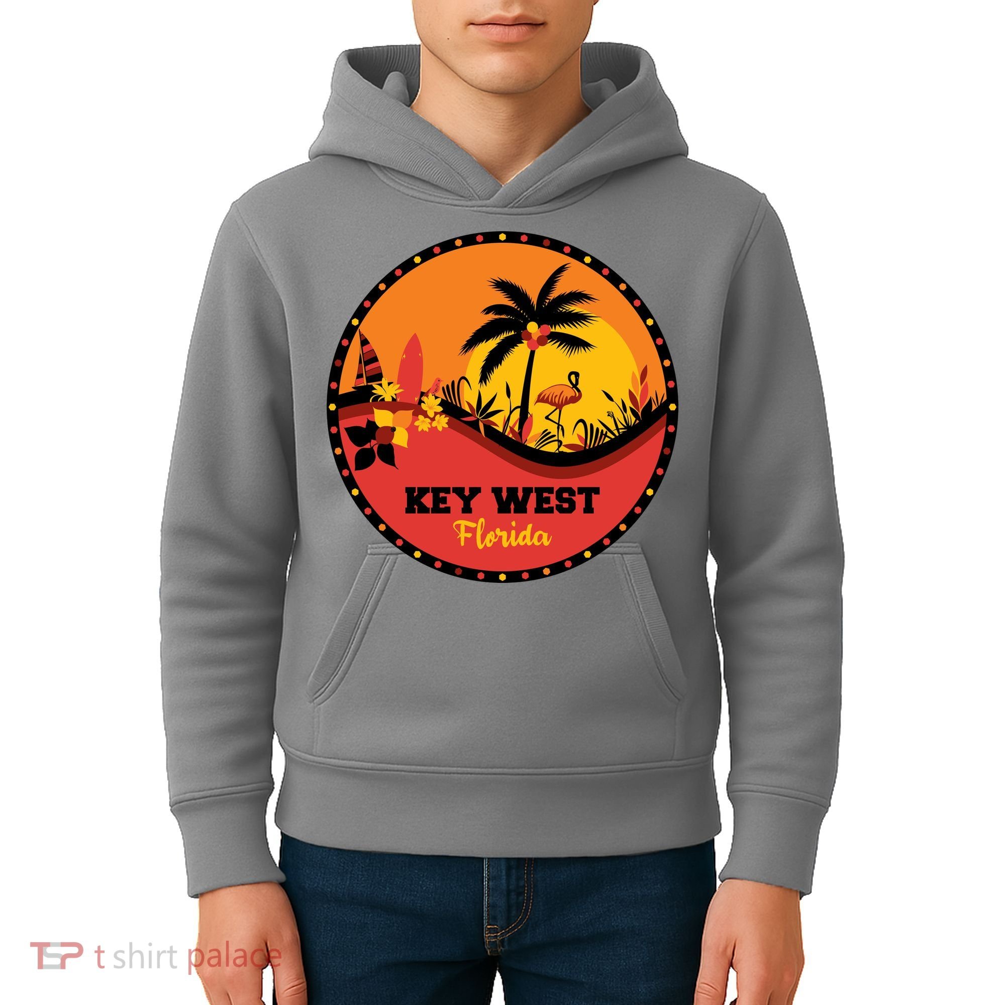 Key West Circular Logo Kids Hoodie